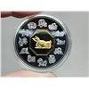 Image 2 : 1999 $15 Lunar Year of the Rabbit. Sterling Silver with gold plating on Cameo. Housed in its origina