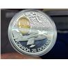 Image 3 : 1998 $20 Canadair CL-215. Water Bomber. Sterling Silver with 24-karat gold plated Cameo. Proof. Hous