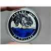 Image 2 : 2016 $20 Polar Bear. Colourized. 99.99% pure Silver. Proof. Housed in its original RCM case & box of