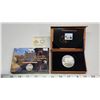 Image 1 : 2015 $20 Baby Animals: Mountain Goat Stamp & Coin Set. 99.99% pure Silver Colourized Mountain Goat K