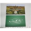 2015 $20 Baby Wildlife: The Burrowing Owl Stamp & Coin Set. 99.99% pure Silver Colourized Burrowing 