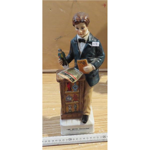 Empty Tab mr. bottle collector the antique trader decanter