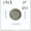 Image 1 : 1913 Canadian silver 10 cent coin