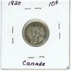 Image 2 : 1920 Canadian silver 10 cent coin