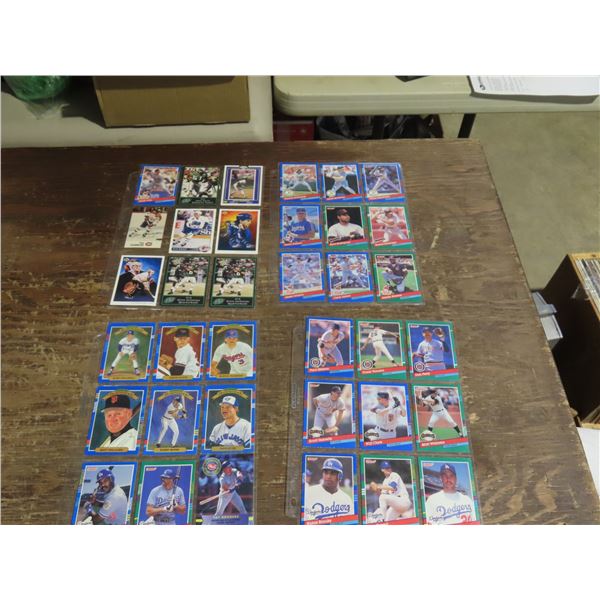 4 x Page Size Card Jackets Filled with Assorted Sports Cards