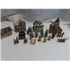 Image 1 : Ceramic christmas house and figurine lot