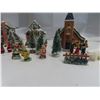 Image 3 : Ceramic christmas house and figurine lot