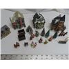 Image 4 : Ceramic christmas house and figurine lot