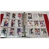 Image 24 : Binder with 55 sheets of Upper Deck 1991 NHL cards - assorted, not all slots full