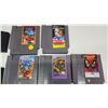 Image 2 : 5 Nintendo Entertainment system games - Super Spike, Trog, Boulder Dash, Spiderman, and Tecmo super 