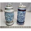 Image 2 : Pair of Avon Collector's beer steins - racing cars & planes