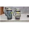 Image 1 : Pair of Avon Collector's beer steins - Vintage cars & Trains