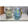 Image 1 : Pair of Avon Collector's beer steins - Fishing & Wilderness ducks