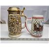 Image 3 : Pair of Collector's beer stein/mug - Avon's "Gold Rush" & Budweiser mug