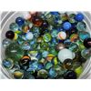 Image 2 : Container of assorted glass marbles