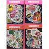 Image 1 : Variety of Stamps from Various Locations Around the World - Roughly 400 per Sheet