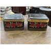 Image 1 : 2 x Decorative Tins (3 Rose Design)