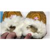 Image 4 : Moose hide infant mocassins & NOS Zellers doll shoes - sealed