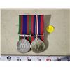 Image 1 : Pair of Canadian medals - War medal WWII & Canadian volunteer service medal