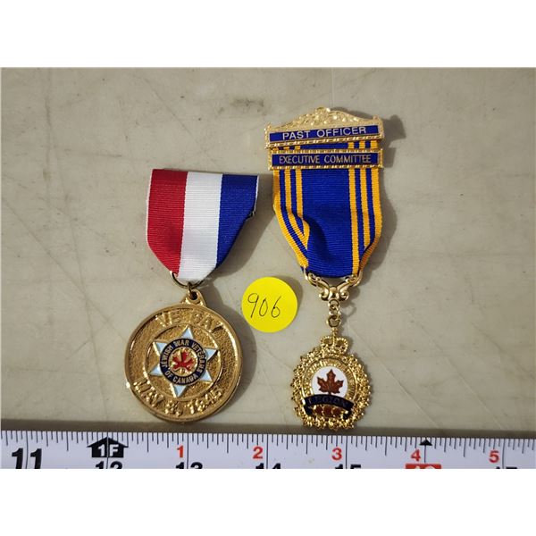 Pair of Canadian medals - Legion & Jewish War veterans of Canada, 50th anniversary - 084