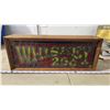 Image 1 : "Whiskey 25 cent" wooden light up sign, look a like stain glass cover (plastic) - tested works