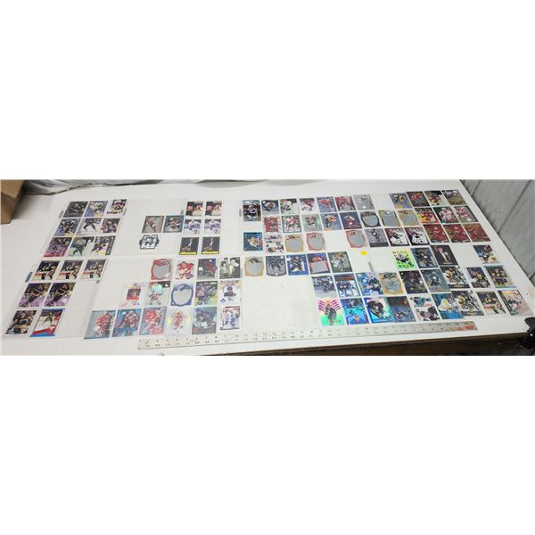 14 sheets of assorted Hockey cards