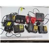Image 1 : lot of battery chargers - dewalt, milwaukee, albion, porter cable