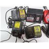 Image 2 : lot of battery chargers - dewalt, milwaukee, albion, porter cable