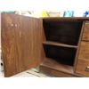 Image 3 : 3 Drawer & 2 Cupboard Dresser - Brown