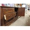 Image 4 : 3 Drawer & 2 Cupboard Dresser - Brown