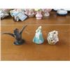 Image 2 : Assorted decorative items - porcelain figurines, jester doll, etc.