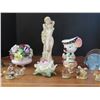Image 3 : Collection of assorted figurines - fish, mouse, flowers, tea figures, etc.