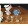 Image 4 : Collection of assorted figurines - fish, mouse, flowers, tea figures, etc.