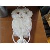 Image 4 : Decorative items - hanging owls, metal pitcher with grass (fake)