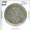 Image 1 : 1951 SWL, Canadian silver voyageur 1 dollar coin