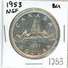 Image 1 : 1953 NSF, Canadian silver voyageur 1 dollar coin