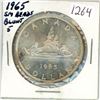 Image 1 : 1965 Sm Beads, Canadian silver voyageur 1 dollar coin