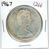 Image 1 : 1967 Canadian silver "Goose" 1 dollar coin