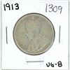 Image 1 : 1913 Canadian silver, 50 cent coin