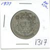 Image 1 : 1937 Canadian silver, 50 cent coin