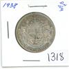 Image 1 : 1938 Canadian silver, 50 cent coin