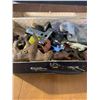Image 2 : Box Vintage toy parts, wheels, tin horses,etc