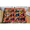 Image 2 : 3 Boxes of vintage glass Christmas ornaments and a box of hangers