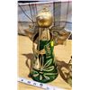 Image 3 : Painted metal Christmas figurines - Angel and Christmas tree