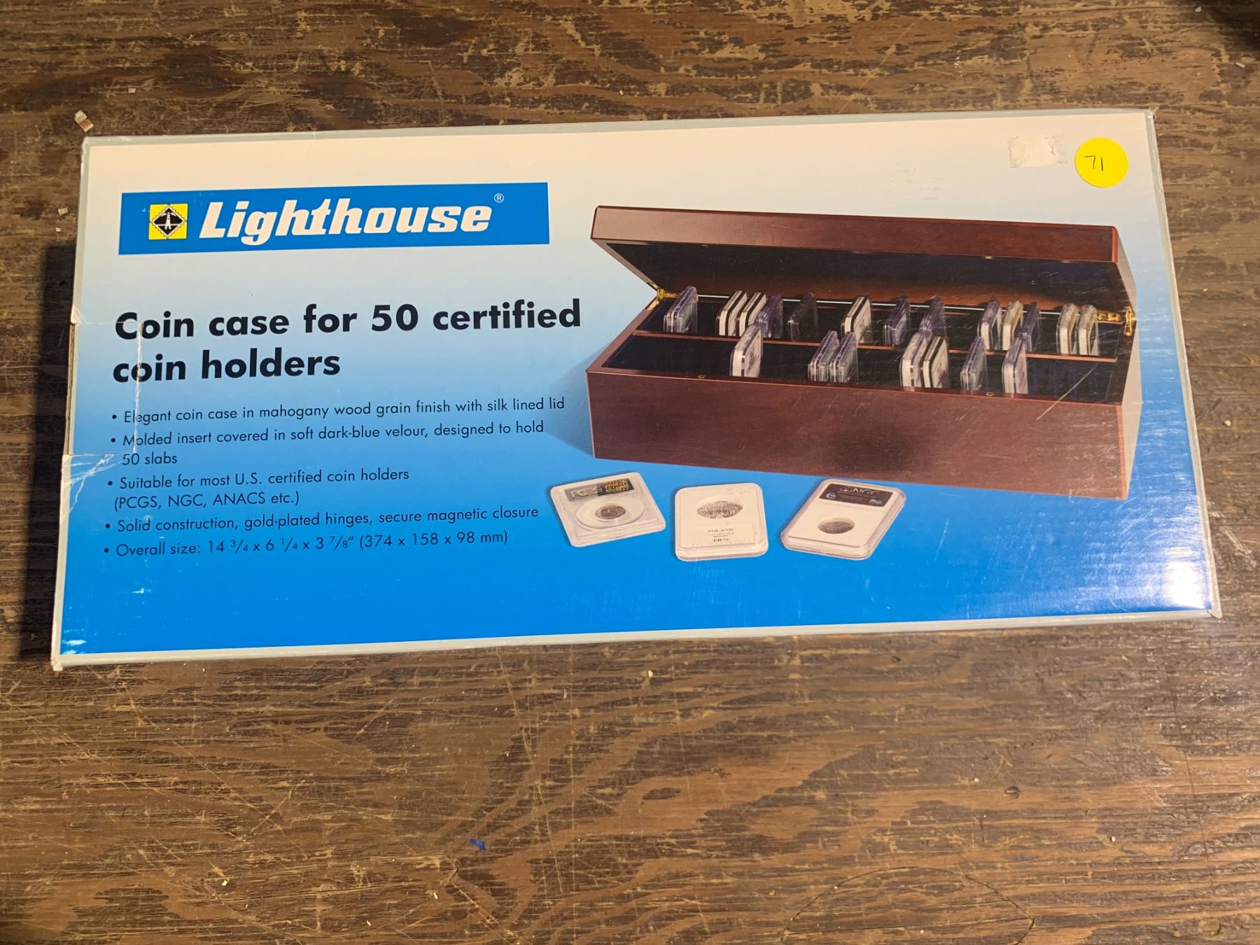 Lighthouse Boxes Lighthouse disply boxes coin case for 50 certifief coins in slabs ...