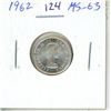 Image 1 : 1962 Canadian Silver 10 Cents. MS-63. Bright White.