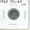 Image 1 : 1965 Canadian Silver 10 Cents. Proof Like-65. Bright White.