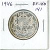 Image 1 : 1946 Canadian Silver 50 Cents. EF-40. Lustrous.