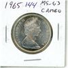 Image 1 : 1965 Canadian Silver 50 Cents. MS-63 with Cameo.