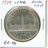 Image 1 : 1939 Royal Visit Silver Dollar. Commemorates the First Royal Visit of King George VI & his wife Quee